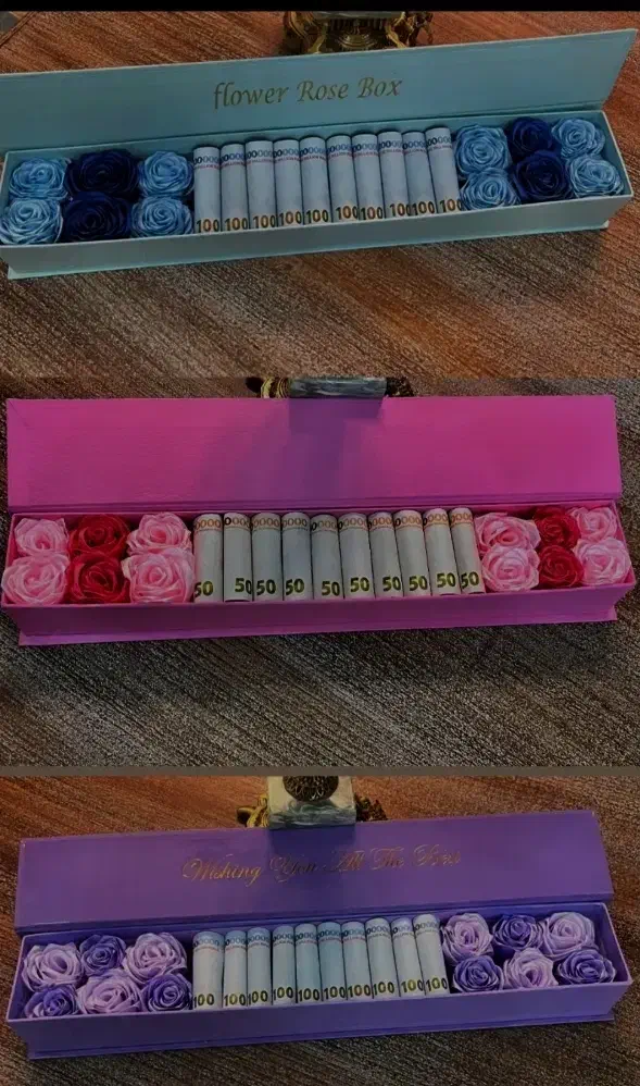 دسته گل روبانی باکس پول روبانی تخفیف روز مادر|گل مصنوعی|مشهد, کوی دروی|دیوار