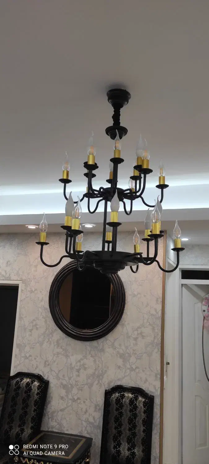 لوستر 20 شاخه|لوستر و چراغ آویز|تبریز, |دیوار