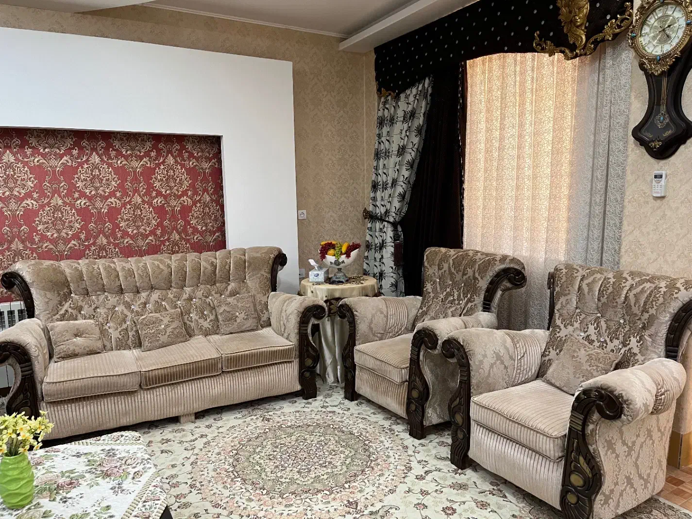 مبل ده نفره با میز جلو مبلی|مبلمان خانگی و میز عسلی|آزادشهر, |دیوار