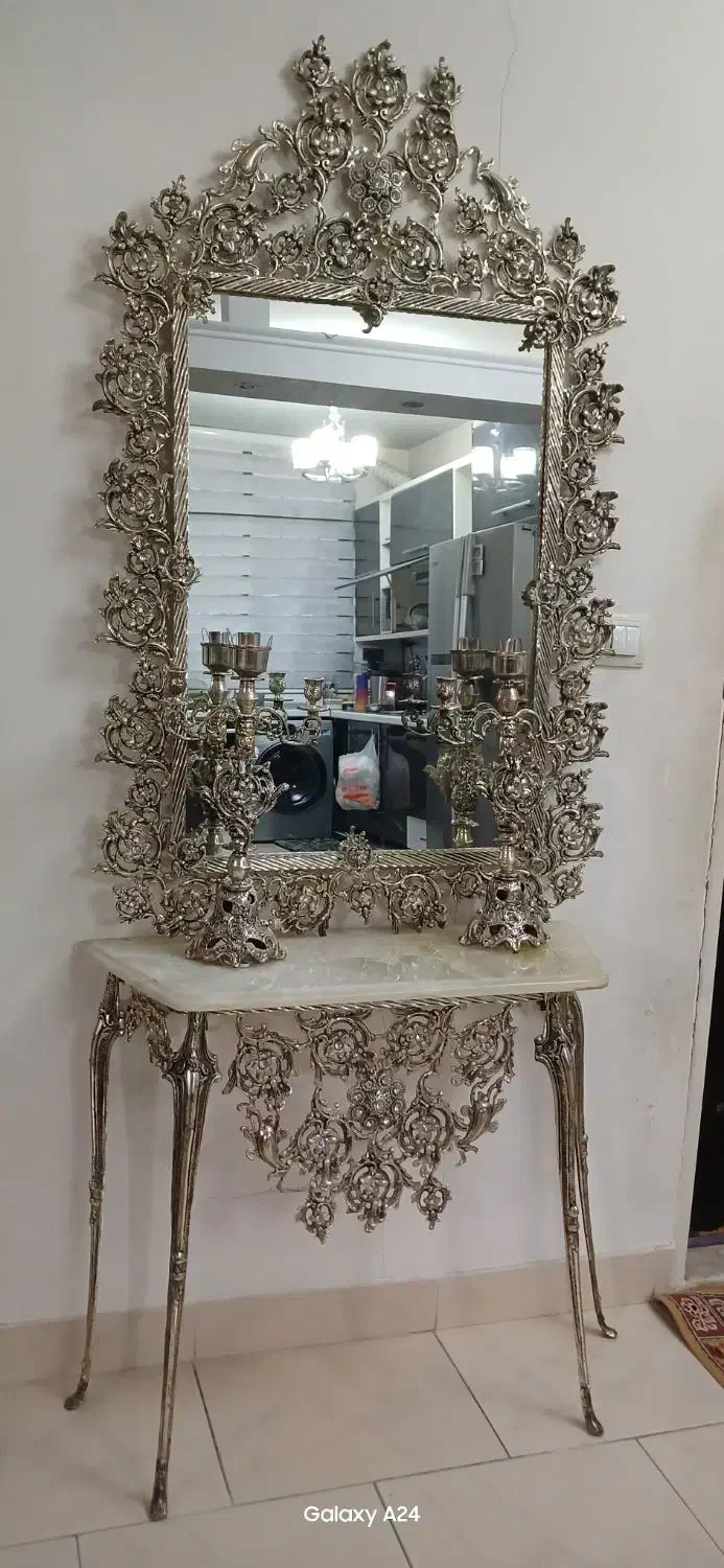 آینه شمعدان برنز|آینه|تهران, جوادیه تهرانپارس|دیوار