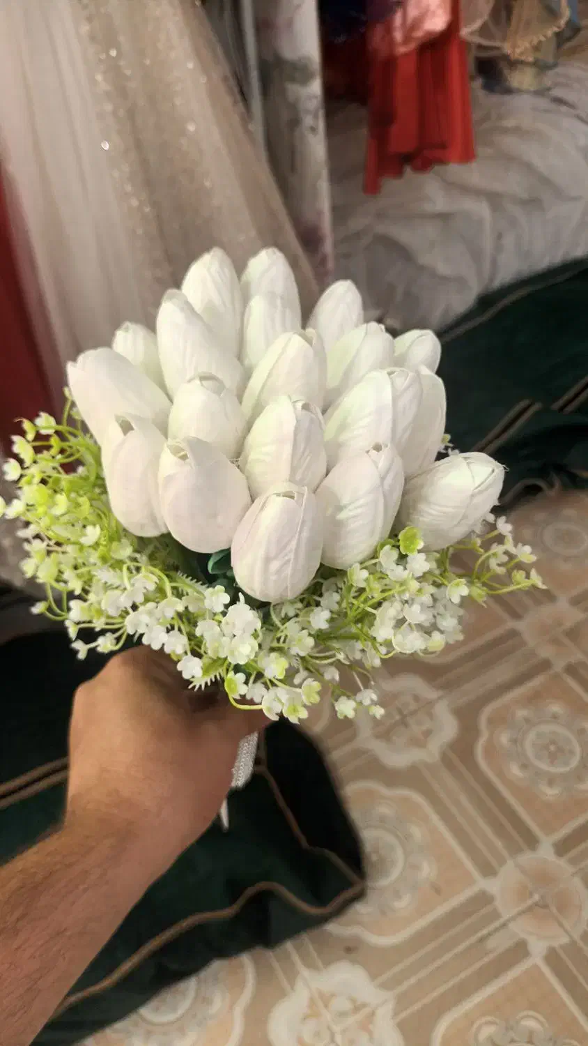 دسته گل عروس داماد|گل مصنوعی|بیرجند, |دیوار