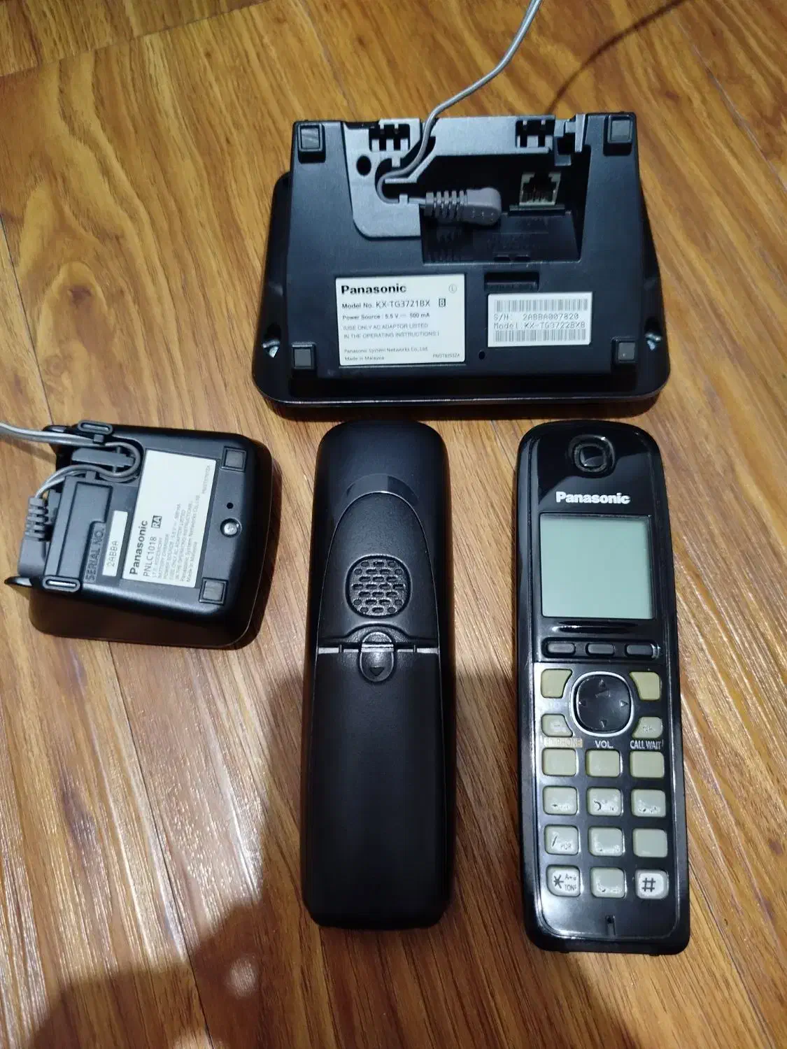 تلفن بی سیم دو گوشی پاناسونیک|تلفن رومیزی|خمام, |دیوار