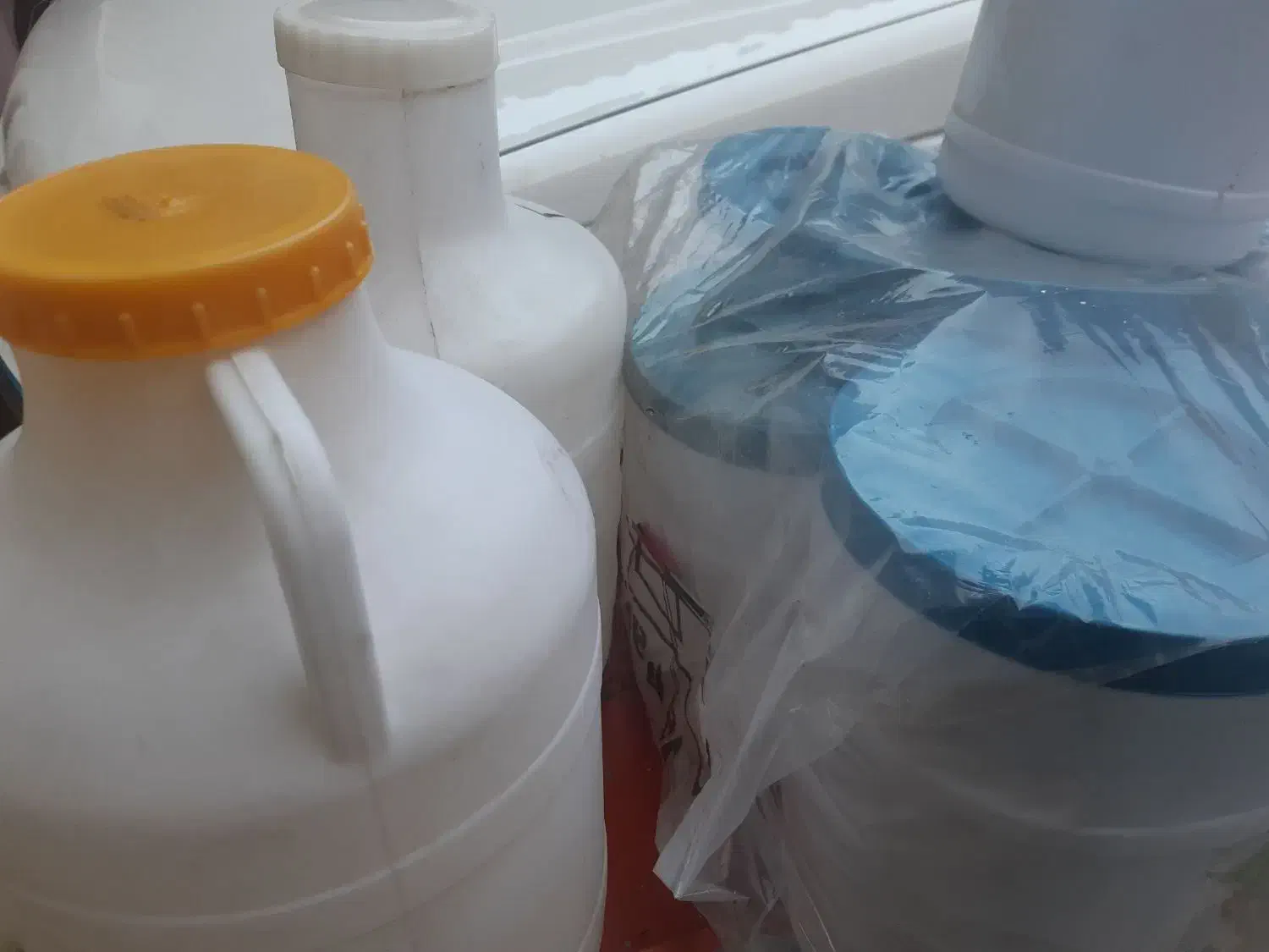 دبه تمیز ۱۵و۷و۳ کیلویی|ظروف نگهدارنده، پلاستیکی، یکبارمصرف|نهاوند, |دیوار