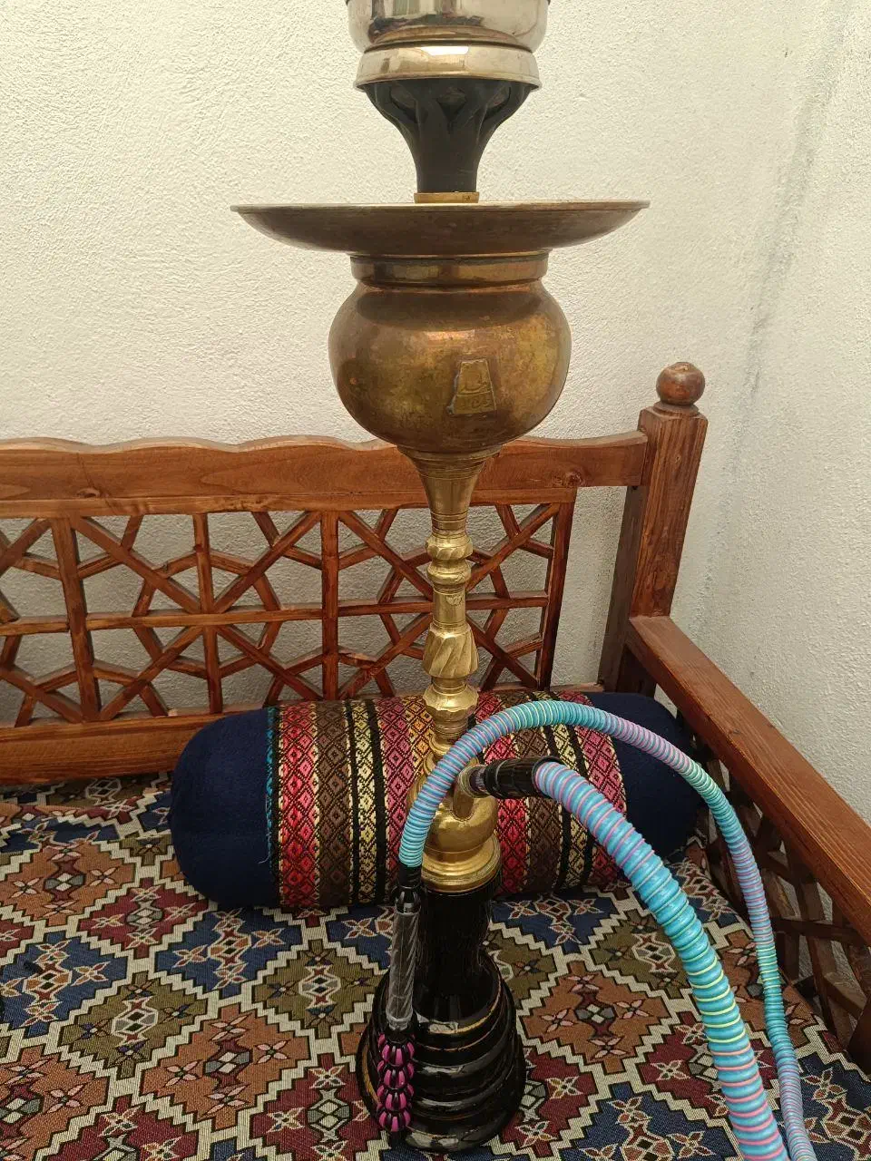قلیون تمام برنجی حاج اوغلی|کلکسیون و سرگرمی|پرند, فاز ۲|دیوار