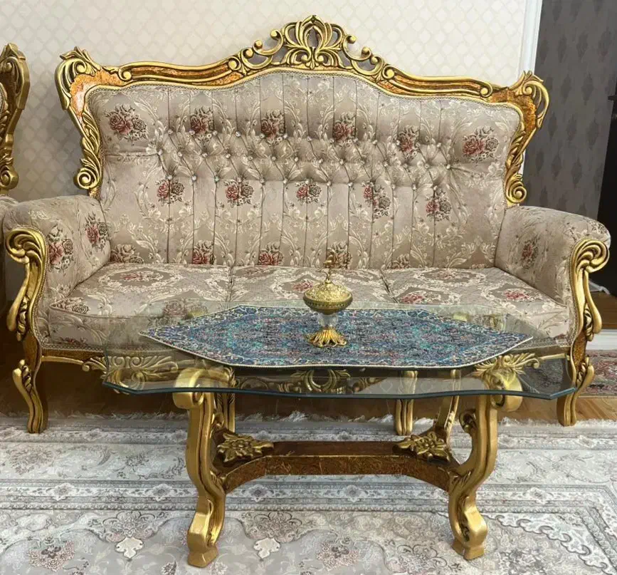 مبل سلطنتی ۹ نفره|مبلمان خانگی و میز عسلی|شاهین دژ, |دیوار