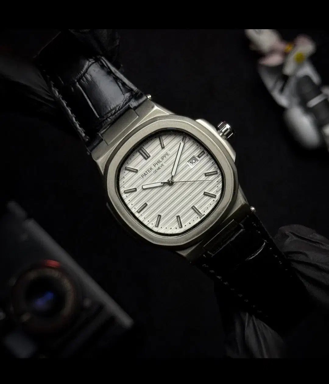 پتک فلیپ ناتیلوس بند چرم همراه با باکس|ساعت|تبریز, |دیوار