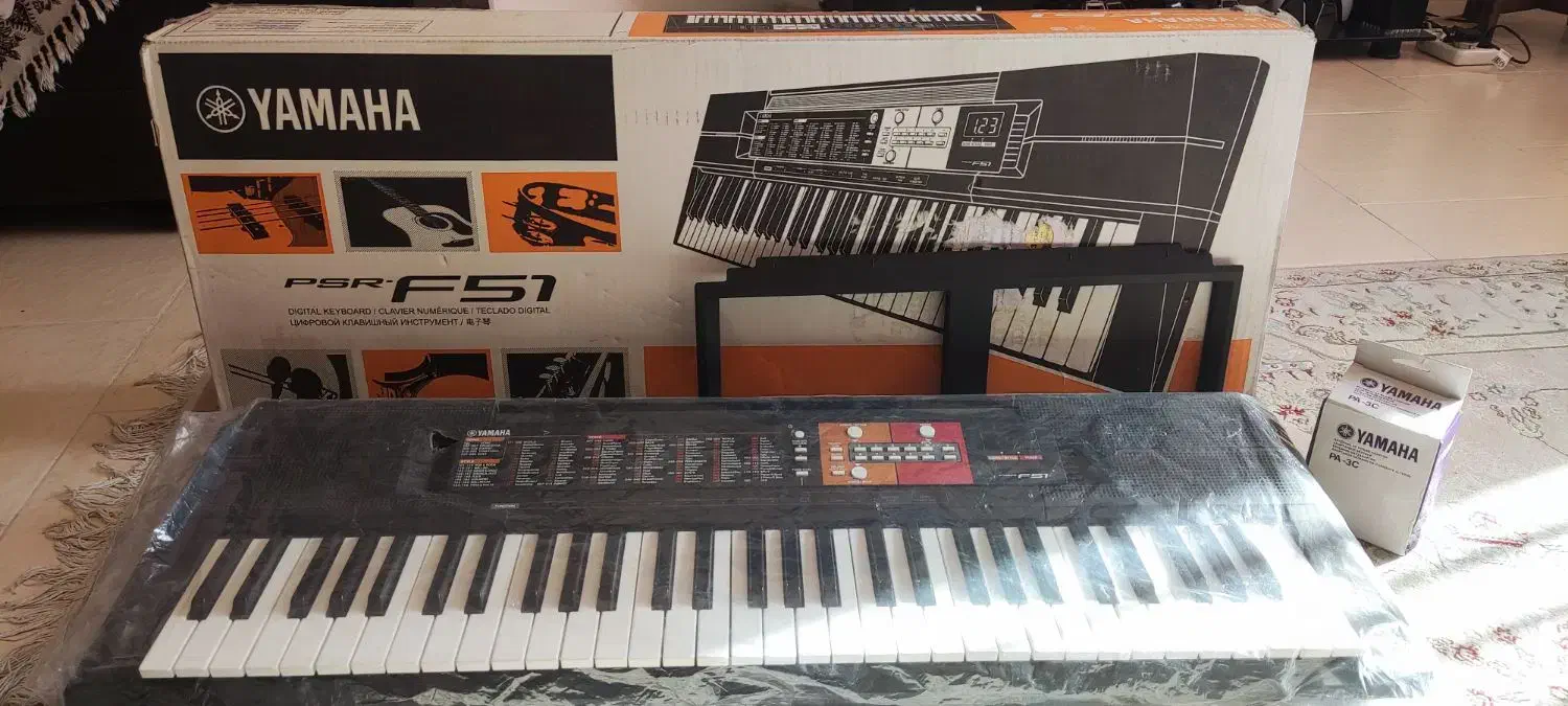 کیبوردآموزشی یاماهاPSR-F51|پیانو، کیبورد، آکاردئون|صدرا-فارس, فاز ۱|دیوار