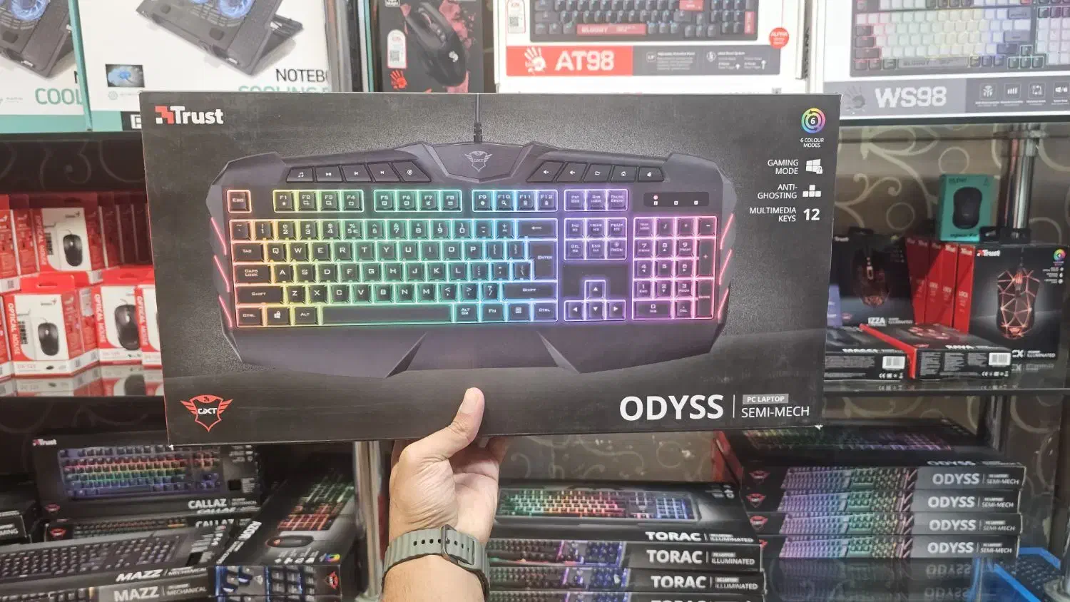 کیبورد گیمینگ مکانیکال و نیمه مکانیکال تراست Trust|قطعات و لوازم جانبی رایانه|مشهد, ارشاد|دیوار