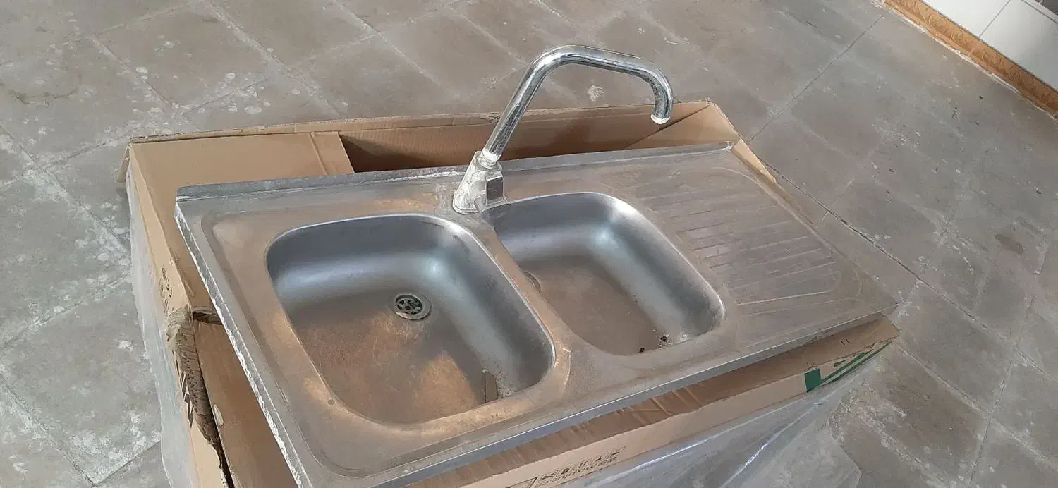 سینک روکار با شیر کامل|مصالح و تجهیزات ساختمان|زرند, |دیوار