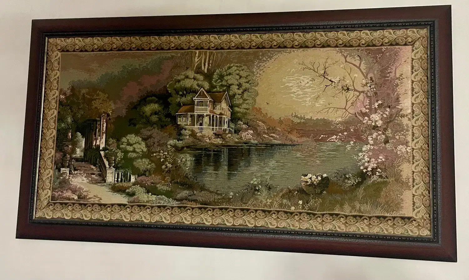 تابلو پارچه ای بزرگ شیک|تابلو فرش|گنبد کاووس, |دیوار