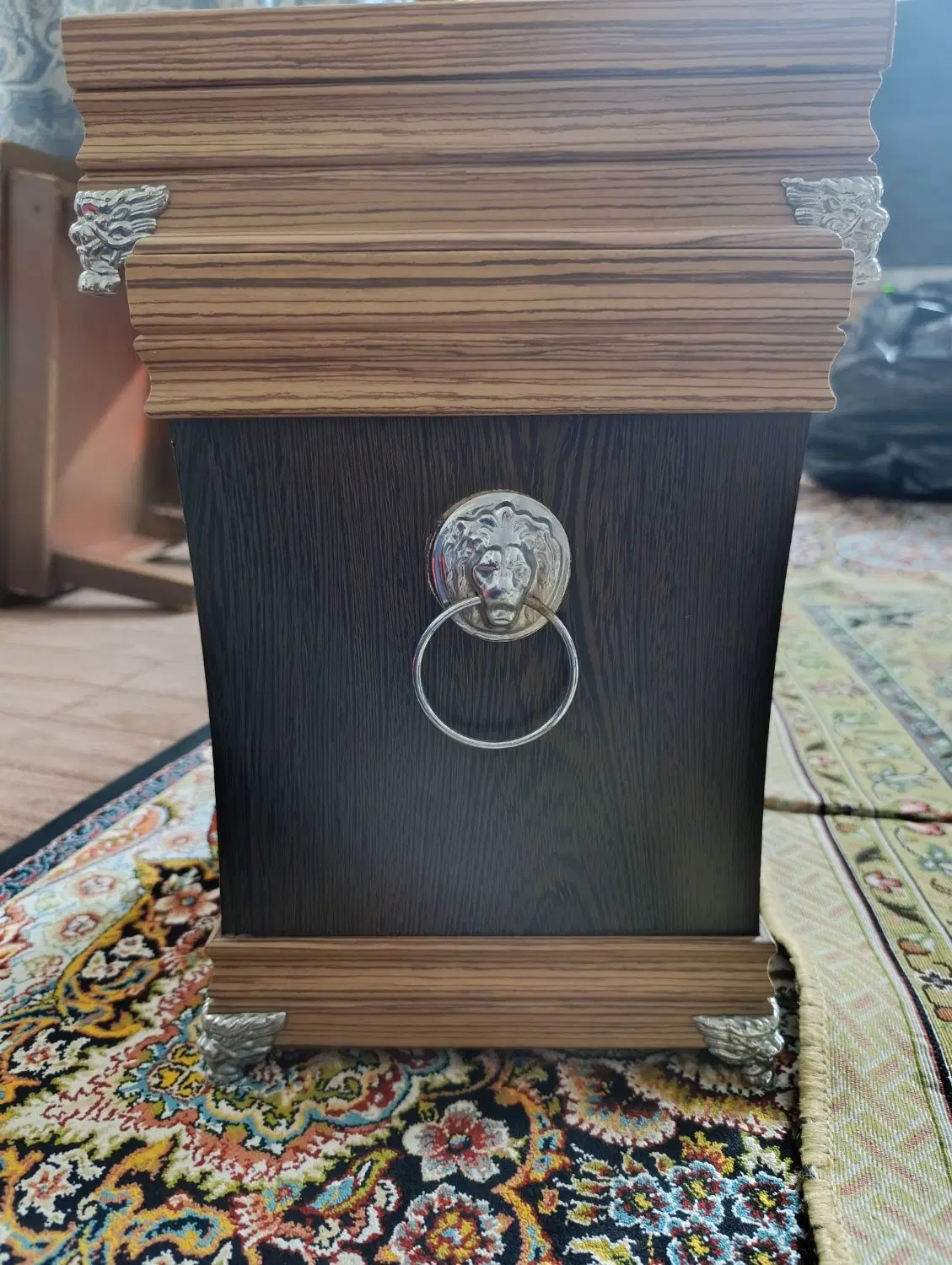 جای دستمال کاغذی همراه با سطلش چوب اصل ام دی اف|صنایع دستی و سایر لوازم تزئینی|تهران, وصفنارد|دیوار