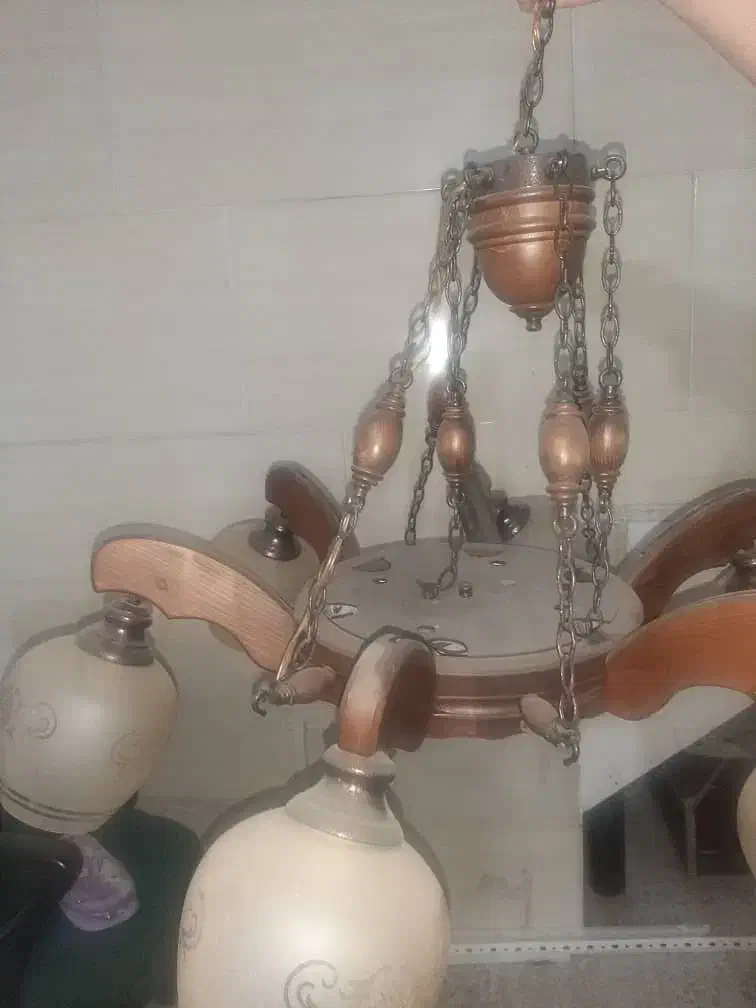 لوستر چوبی|لوستر و چراغ آویز|اسلامشهر, مطهری|دیوار