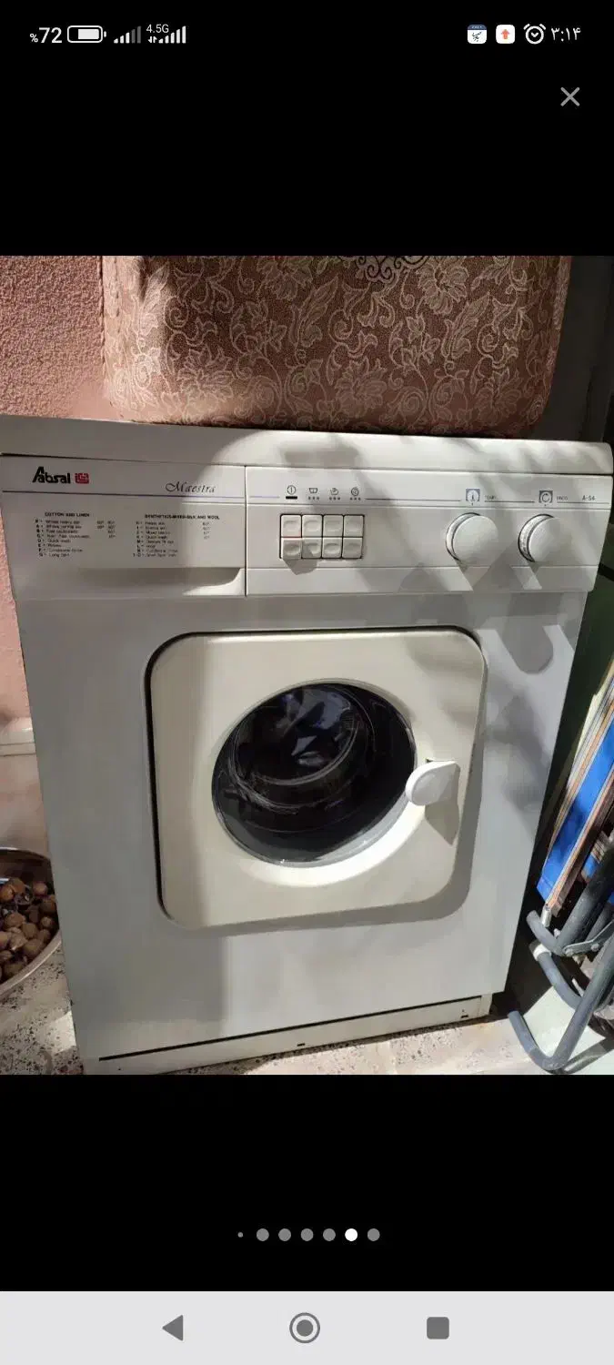 ماشین لباسشویی اتوماتیک مارک آبسال بشوروخشک کن 5ک|ماشین لباسشویی و خشککن لباس|اصفهان, دوطفلان|دیوار