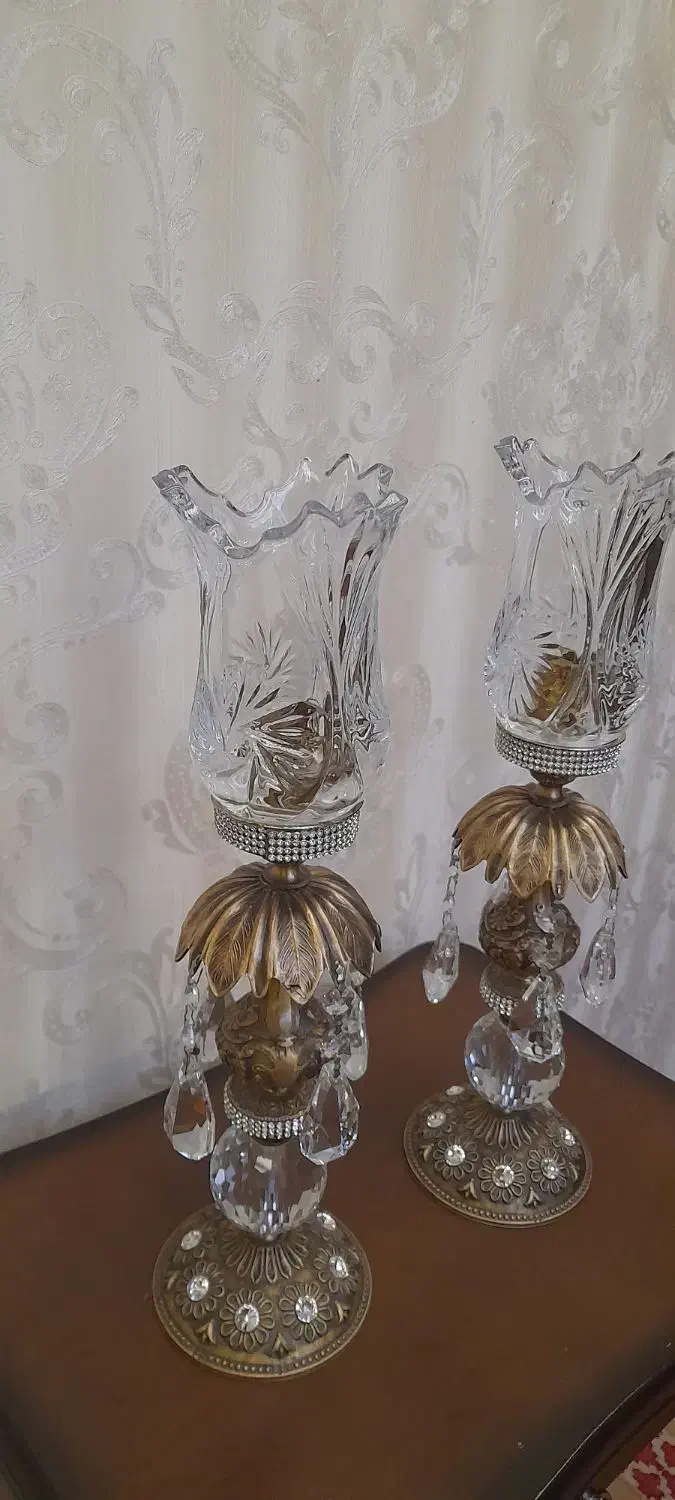 شمعدان برنز|لوستر و چراغ آویز|اردبیل, |دیوار