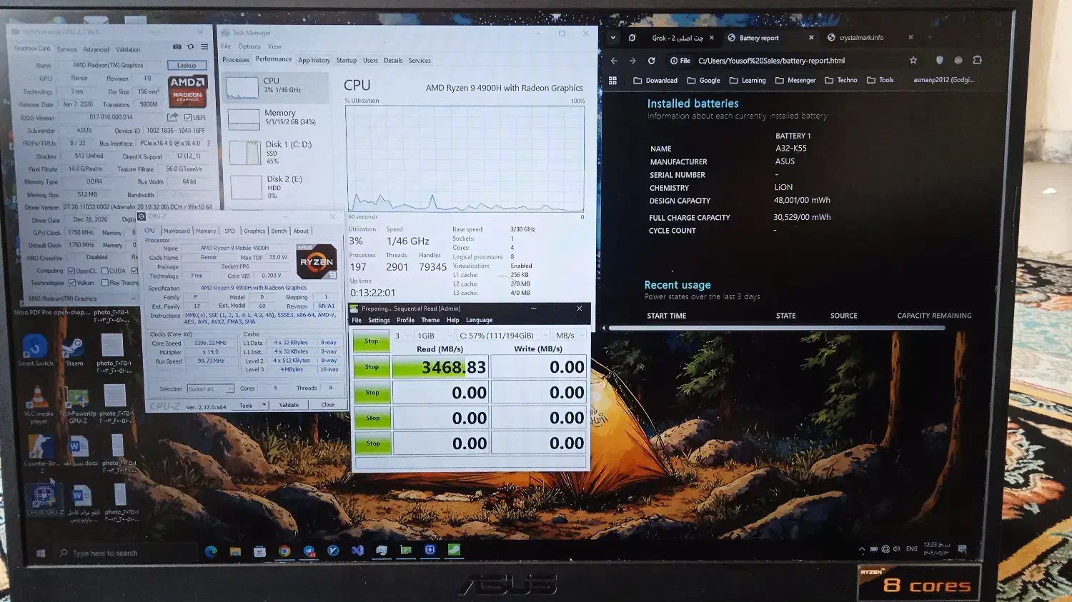 لپتاپ ایسوس تاف|رایانه همراه|قم, باجک دو|دیوار