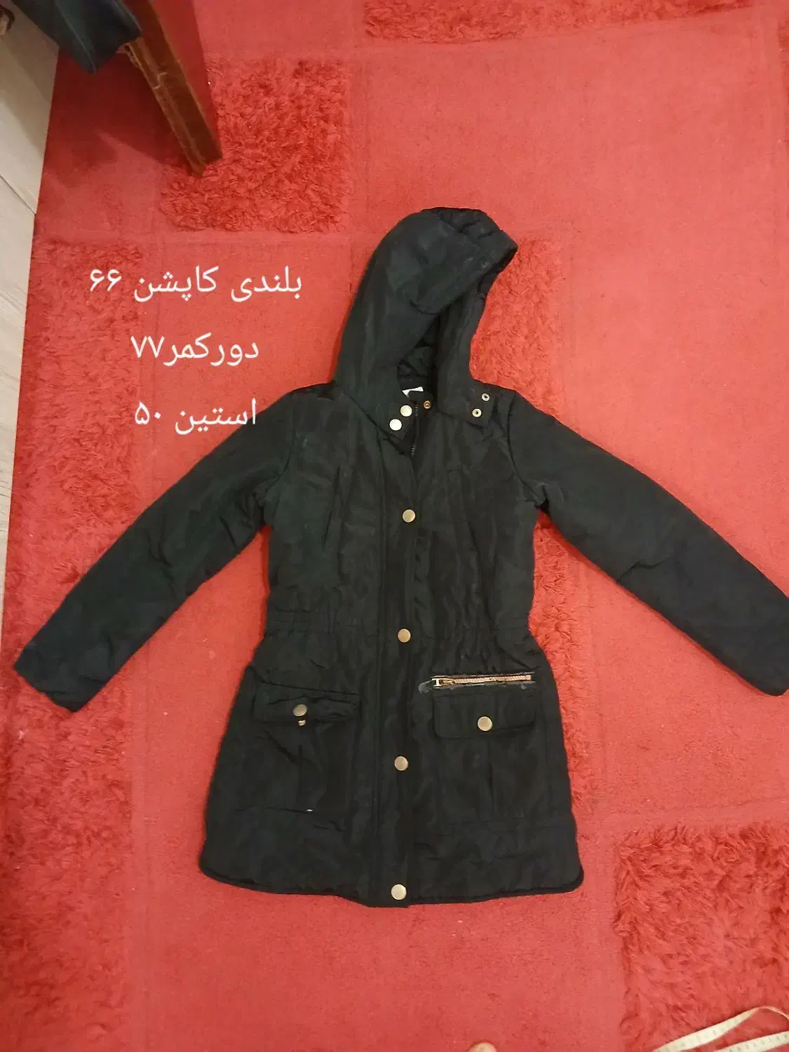 کاپشن دخترانه سالم وتمیز|کفش و لباس بچه|لاهیجان, گلستان|دیوار