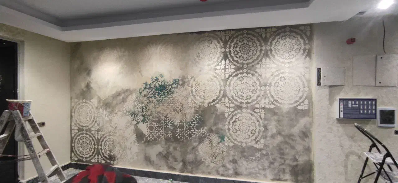 پتینه کاری میکروسمنت،کف،نما،ورق طلانقاشی هنری،|خدمات پیشه و مهارت|تهران, فلسطین (میدان انقلاب)|دیوار