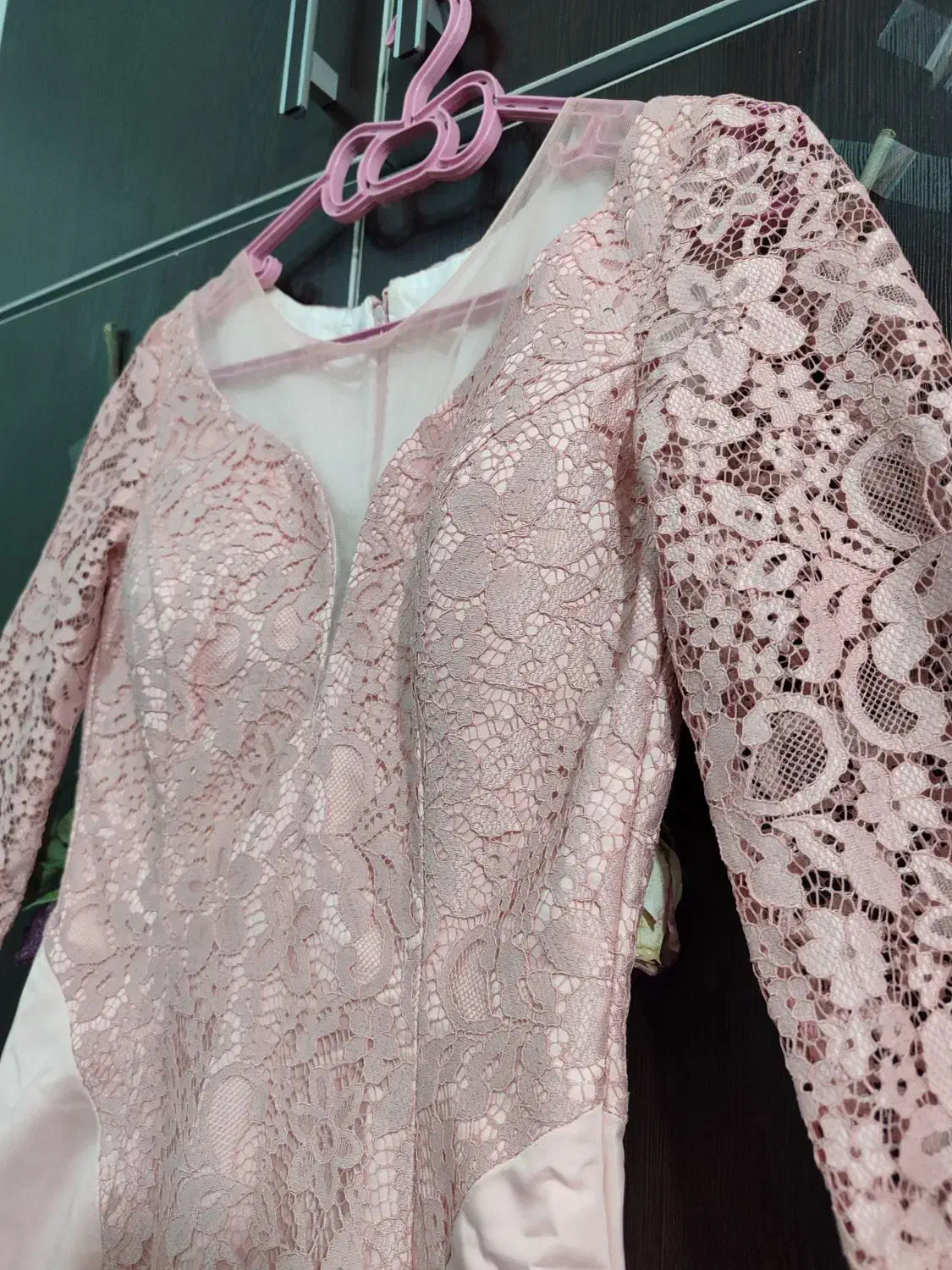 لباس مجلسی ساتن امریکای گرم بالا زیر یه تمن|لباس|بدره, |دیوار