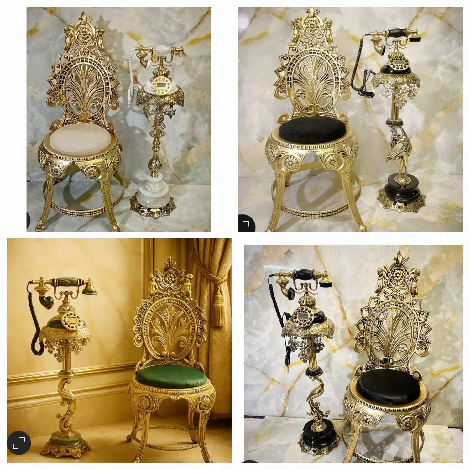 تلفن کنار سالنی تمام برنز|صنایع دستی و سایر لوازم تزئینی|قم, شهرک توانیر|دیوار