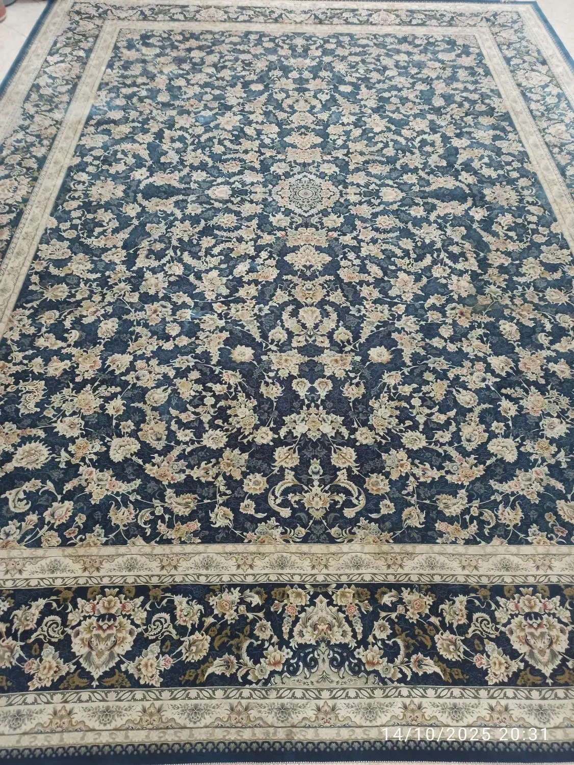 فرش کارکرده پرهام/دو تخته 12متری 1500شانه قیطران|فرش|مشهد, حجاب (شهرک غرب)|دیوار