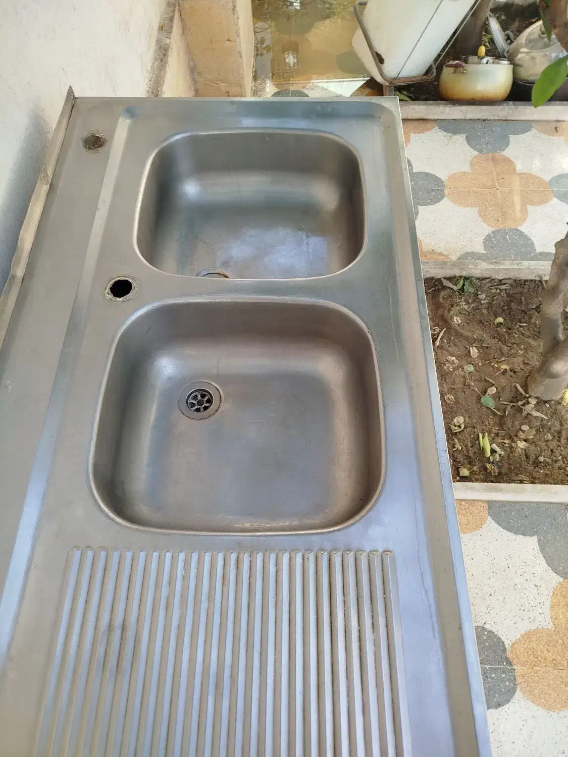 کابینت با سینگ|آب‌چکان و نظم‌دهنده ظروف|فومن, |دیوار