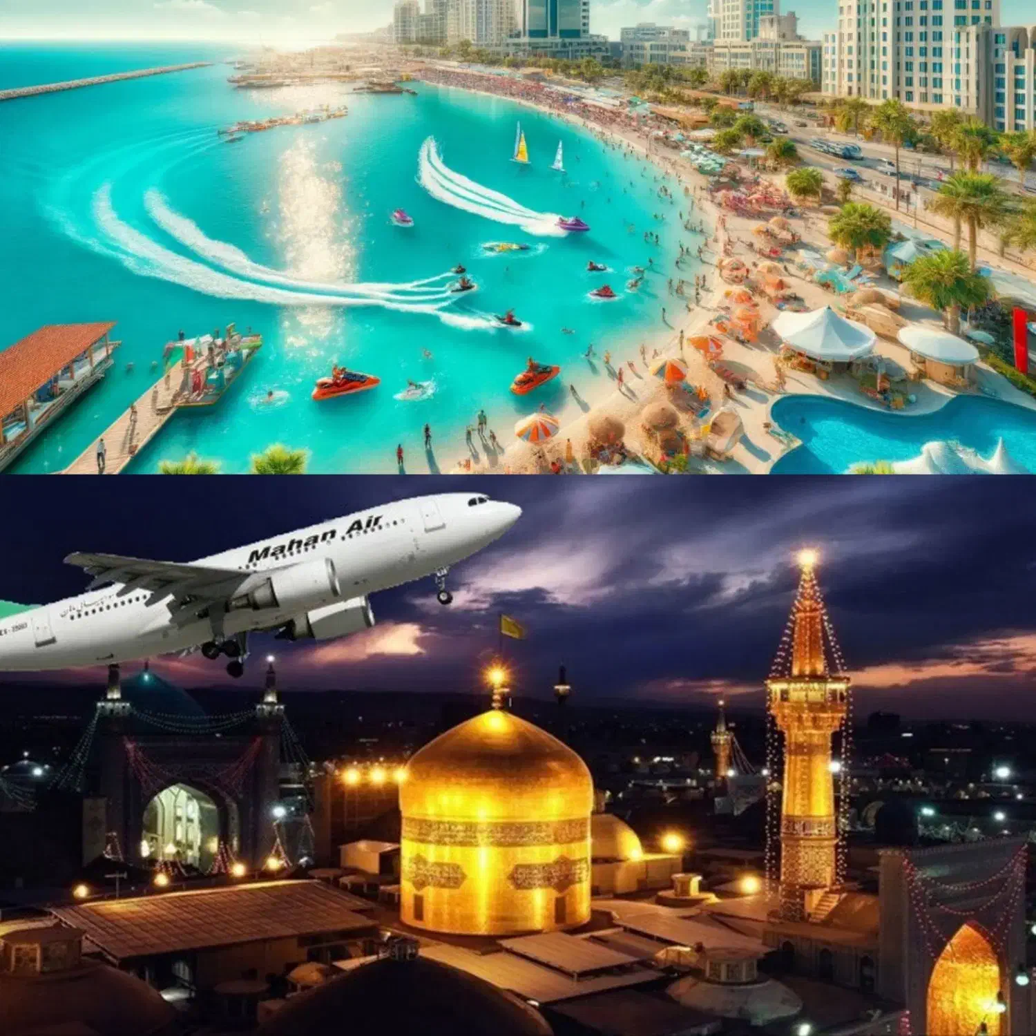 تور هوایی مشهد،کیش،قشم|تور و چارتر|اصفهان, عباس‌آباد|دیوار