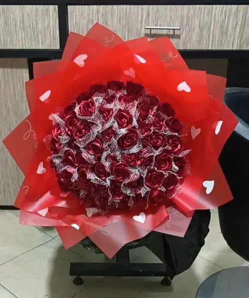 دسته گل عروس  باکس گل باکس خرسی گلروبانی|گل مصنوعی|کرج, حصارک پایین|دیوار