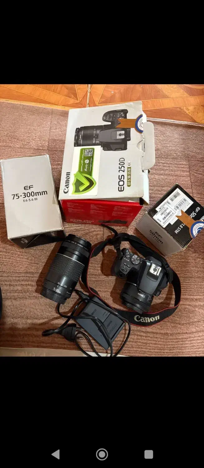 دوربین عکاسی کانن 250D|دوربین عکاسی و فیلم‌برداری|رامسر, |دیوار