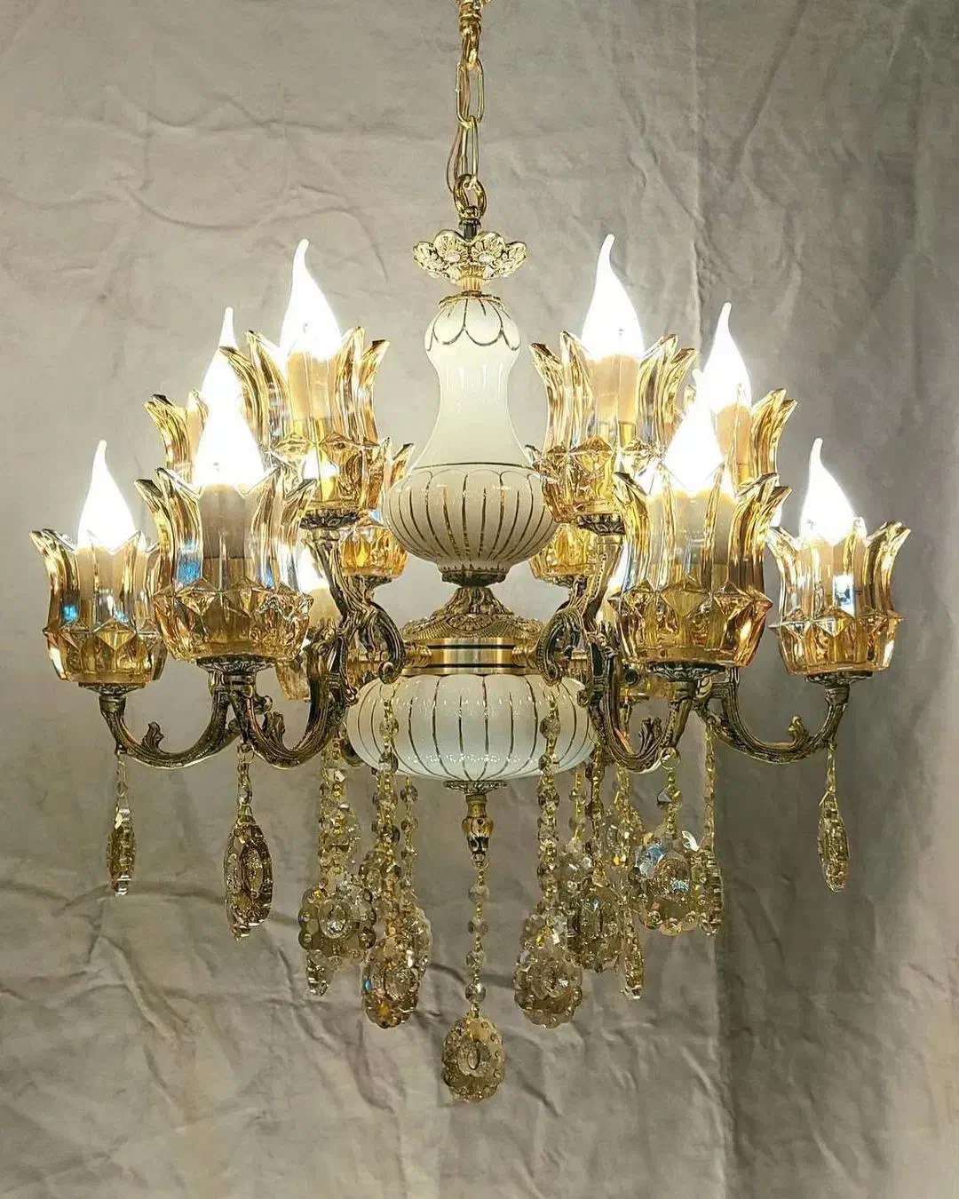 لوستر برنز|لوستر و چراغ آویز|مرند, |دیوار