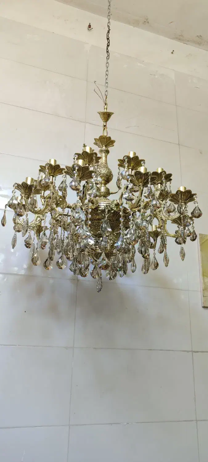 لوستر برنزی از تولیدی|لوستر و چراغ آویز|پاکدشت, خاتون آباد|دیوار