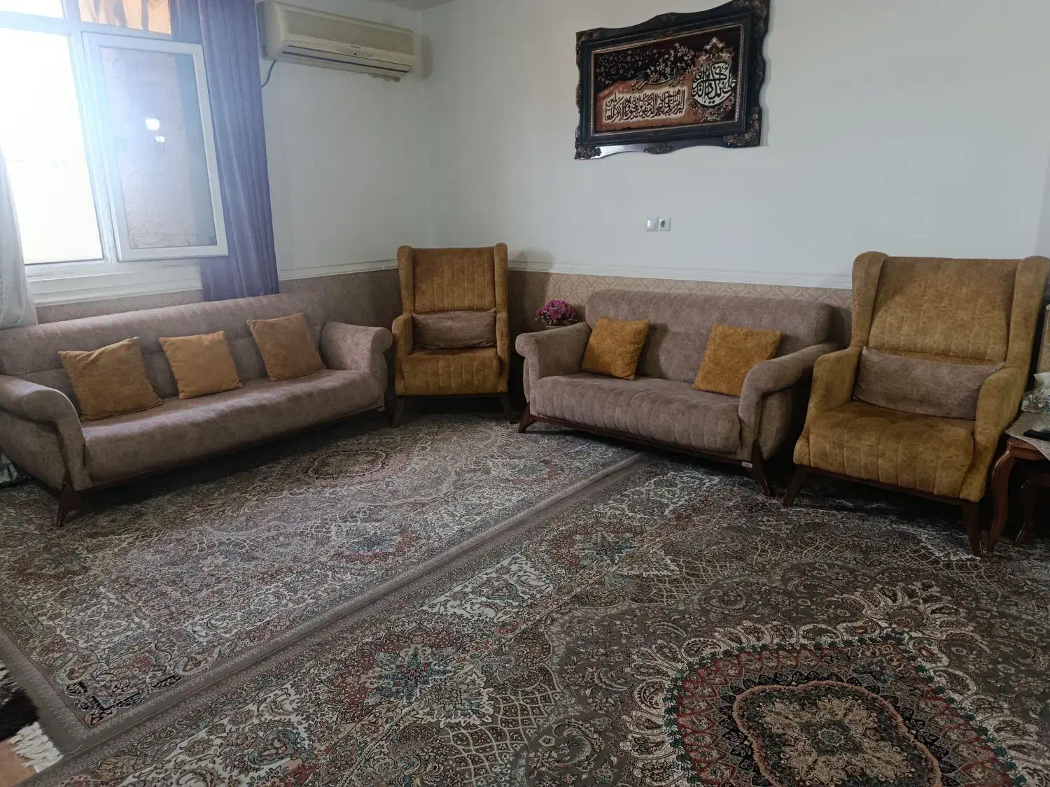 یکدست مبل هفت نفره سالم|مبلمان خانگی و میز عسلی|بندر گناوه, |دیوار