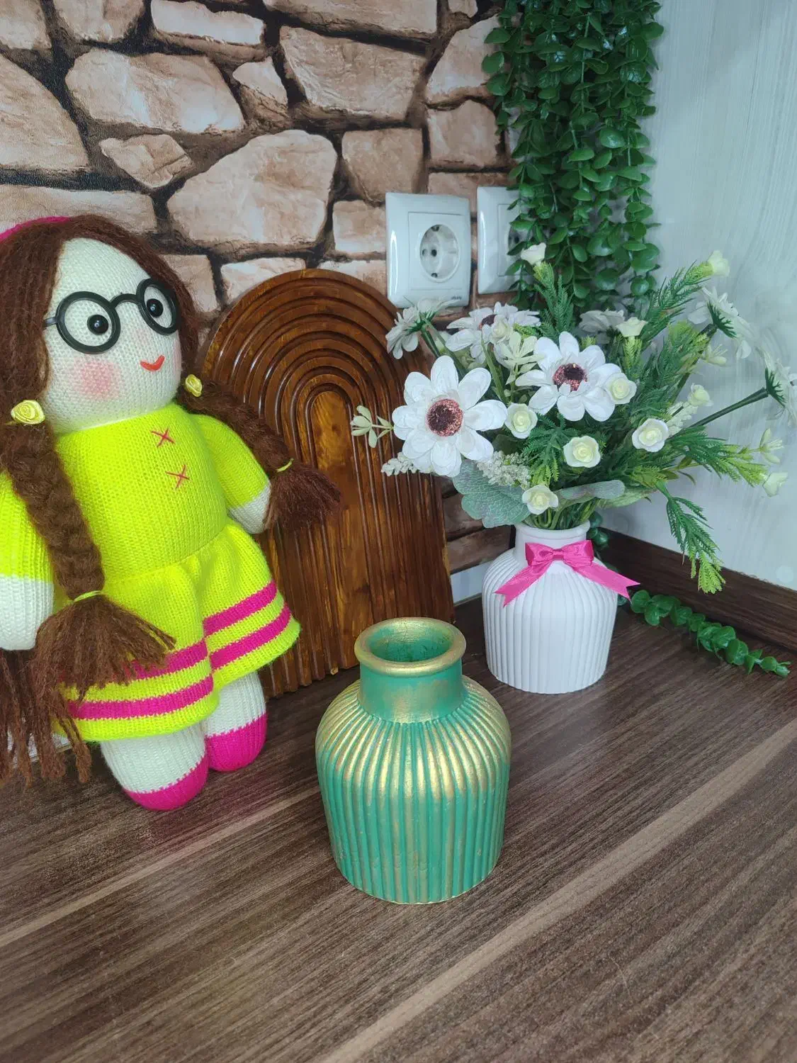 گلدان فانتزی|صنایع دستی و سایر لوازم تزئینی|شوش, |دیوار