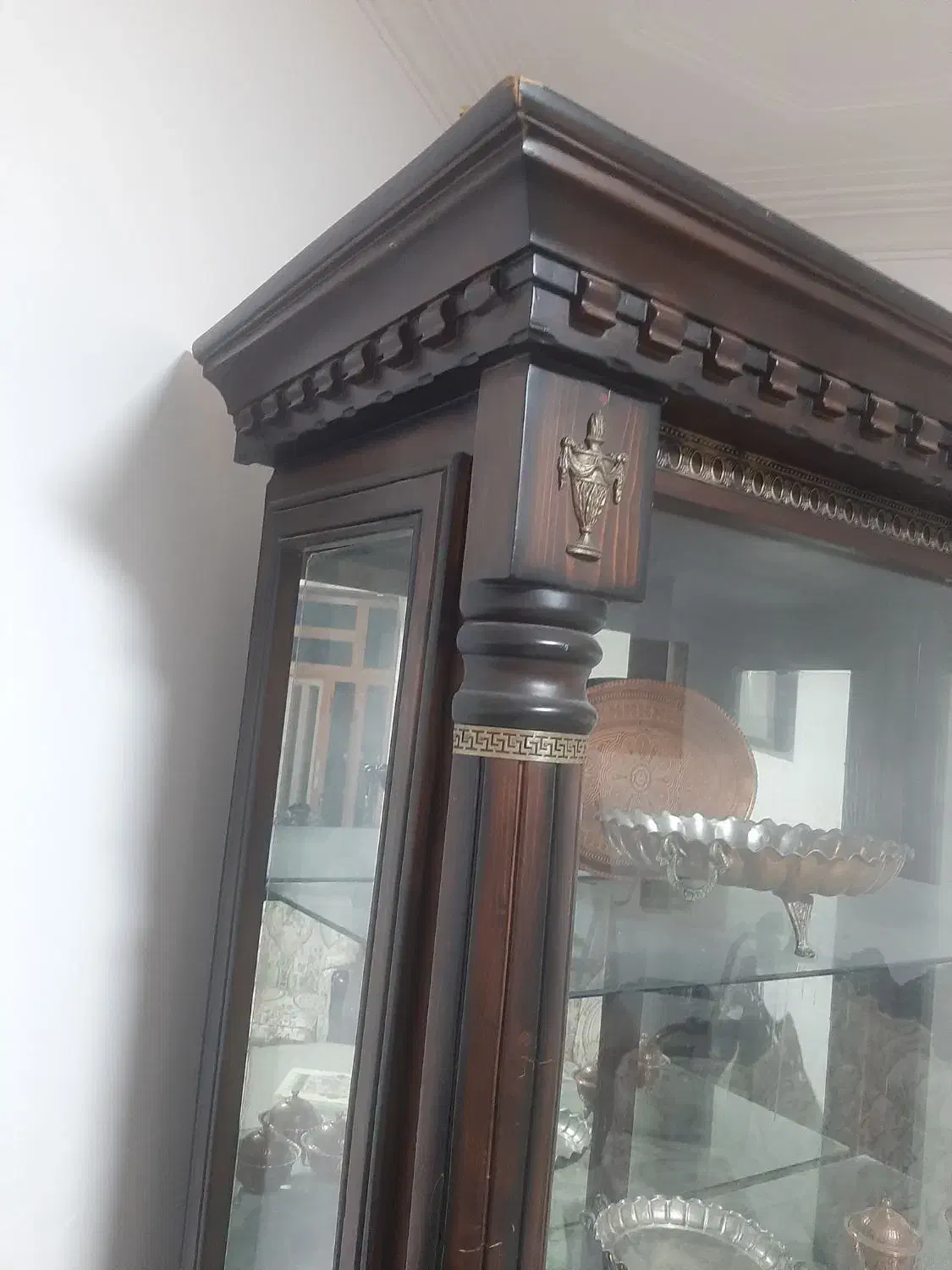 بوفه چوب گردو|بوفه، ویترین، کنسول|طبس, |دیوار