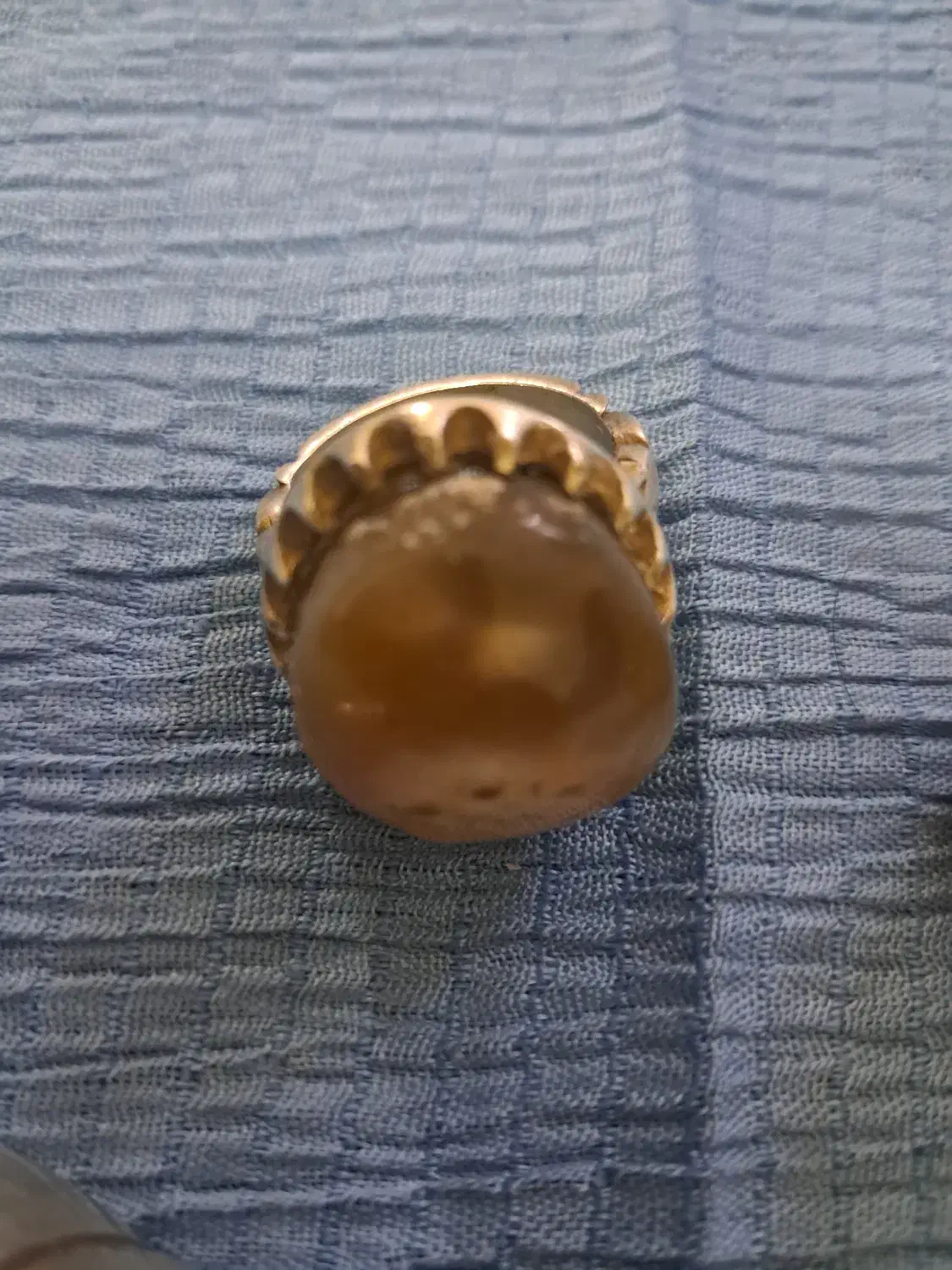 انگشتر قدیمی دست دونقره نگین باباقوری وعقیق|جواهرات|جیرفت, |دیوار