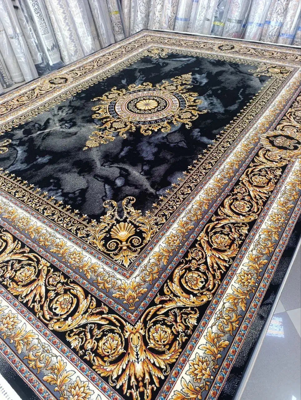 یک جفت فرش ۱۲متری نو|فرش|شال, |دیوار