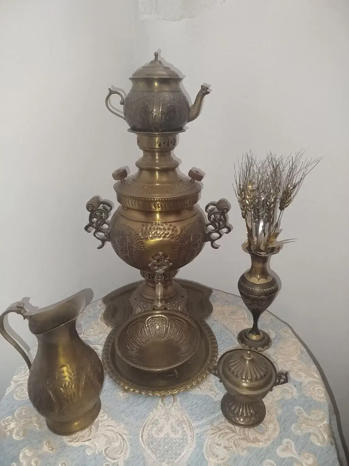 سماور برنجی|صنایع دستی و سایر لوازم تزئینی|زنجان, |دیوار