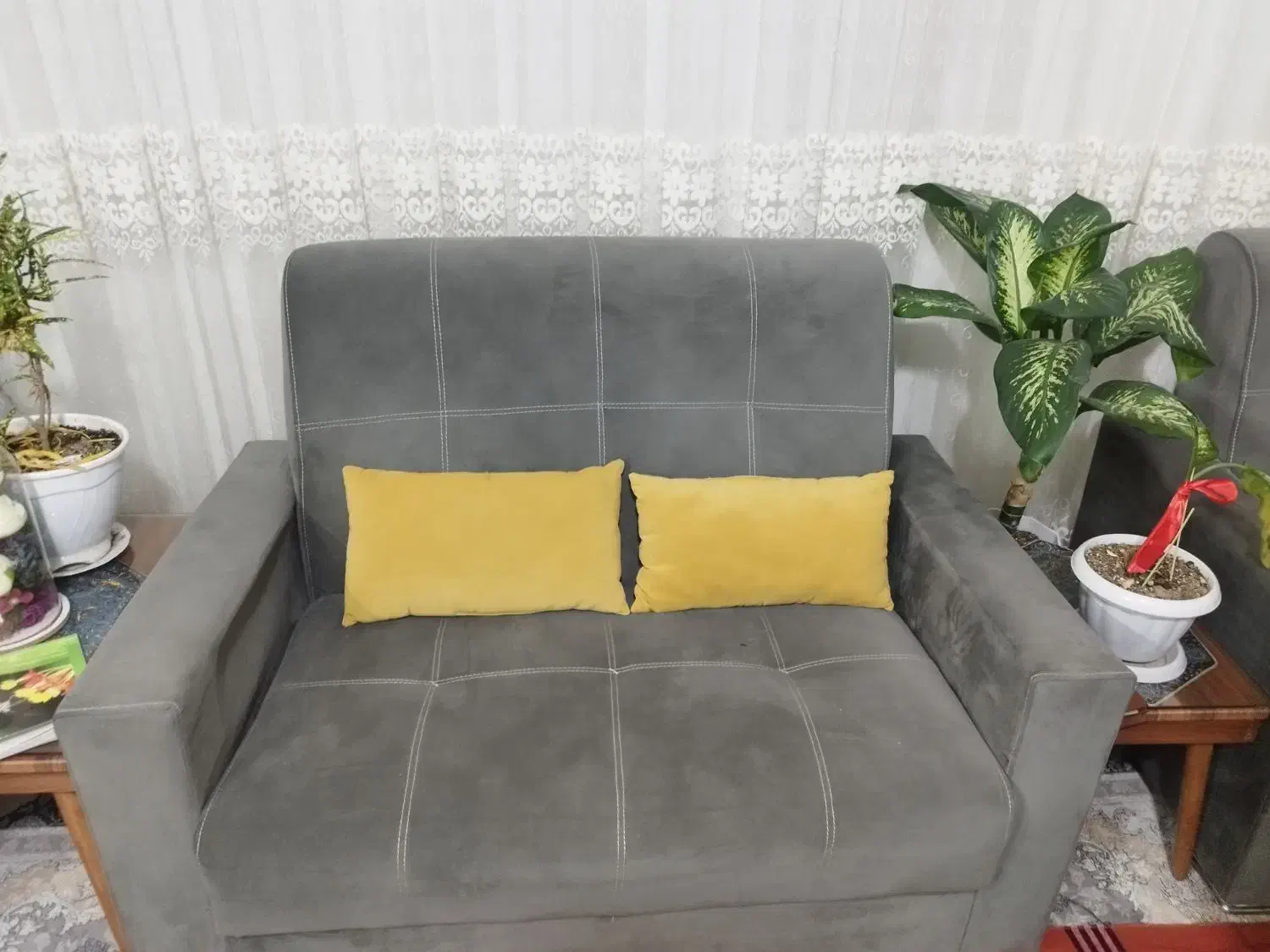 مبل راحتی هفت نفره تمیز و سالم|مبلمان خانگی و میز عسلی|محمدیه-قزوین, |دیوار