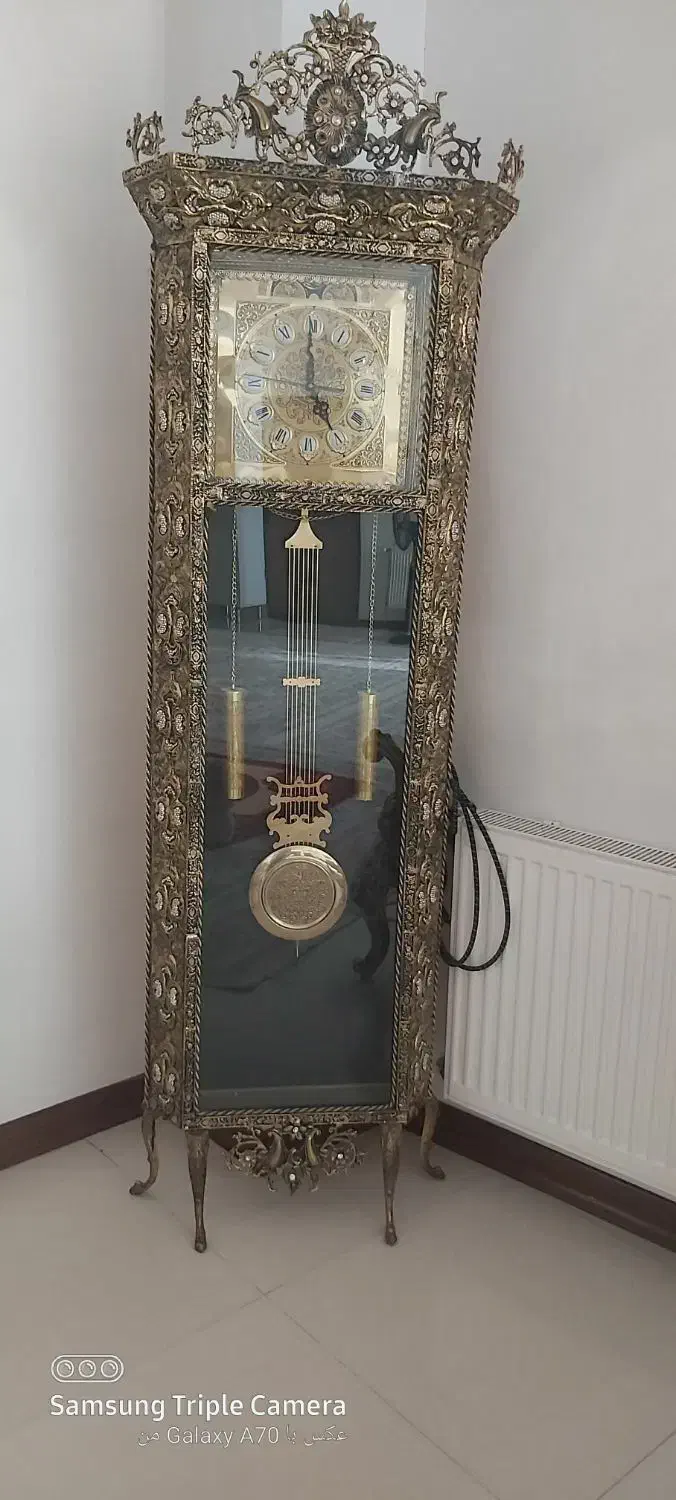 ساعت ایستاده برنزی|صنایع دستی و سایر لوازم تزئینی|فردوسیه, |دیوار