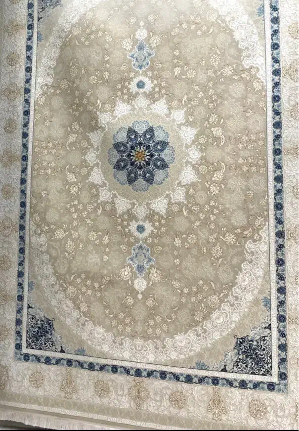 فرش نو رنگ نخودی ۹ متری ۱۲۰۰ شانه|فرش|گنبد کاووس, |دیوار