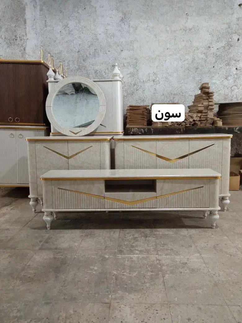 میز ال سی دی،آیینه و کنسول شرکتی بافل.اقساط کد۰۹۶|بوفه، ویترین، کنسول|همدان, |دیوار