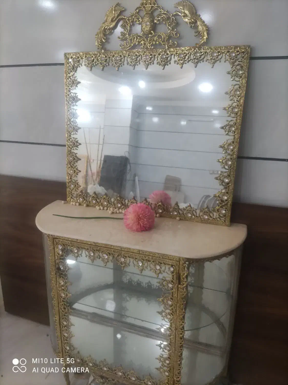 اینه کنسول برنز|بوفه، ویترین، کنسول|محمدشهر, همایون ویلا|دیوار