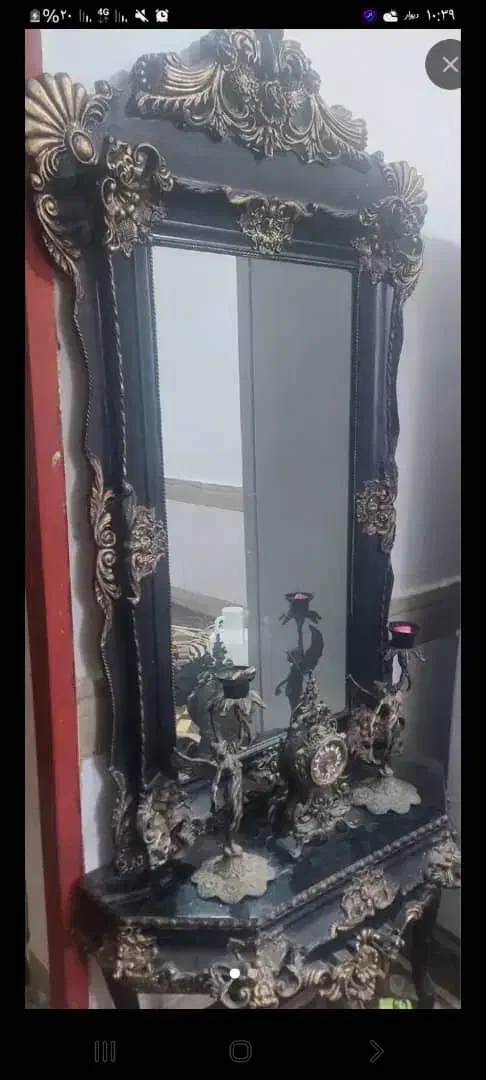 اینه وکنسول وشمعدان|آینه|حمیدیه, |دیوار