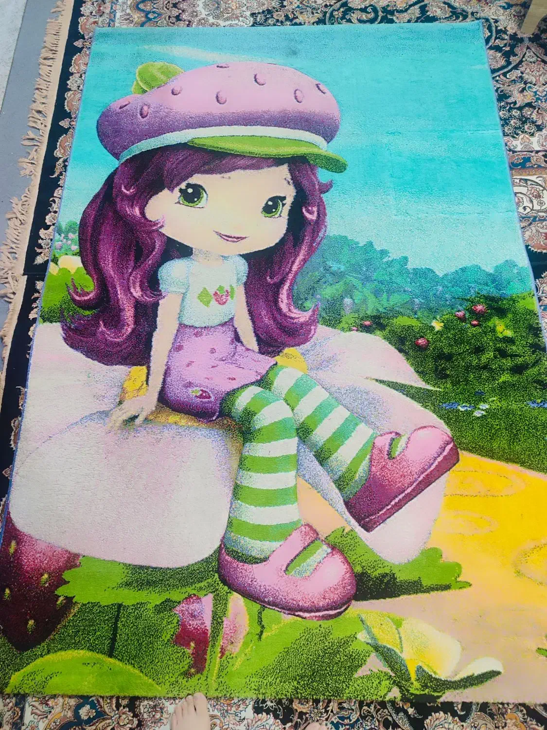 گلیم فرش|فرش|قم, نخودی|دیوار