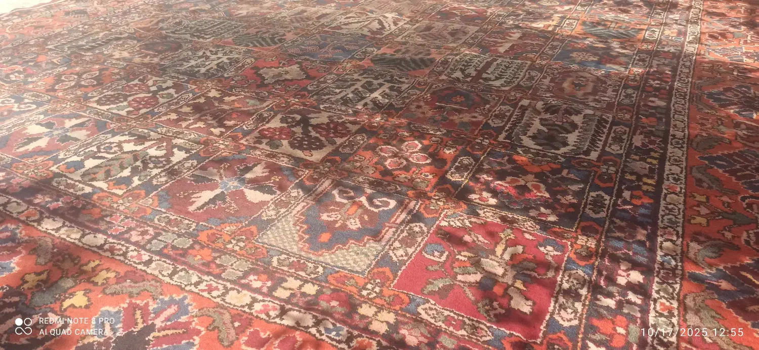 قالی دستباف کارکرده|فرش|اصفهان, نصرآباد|دیوار