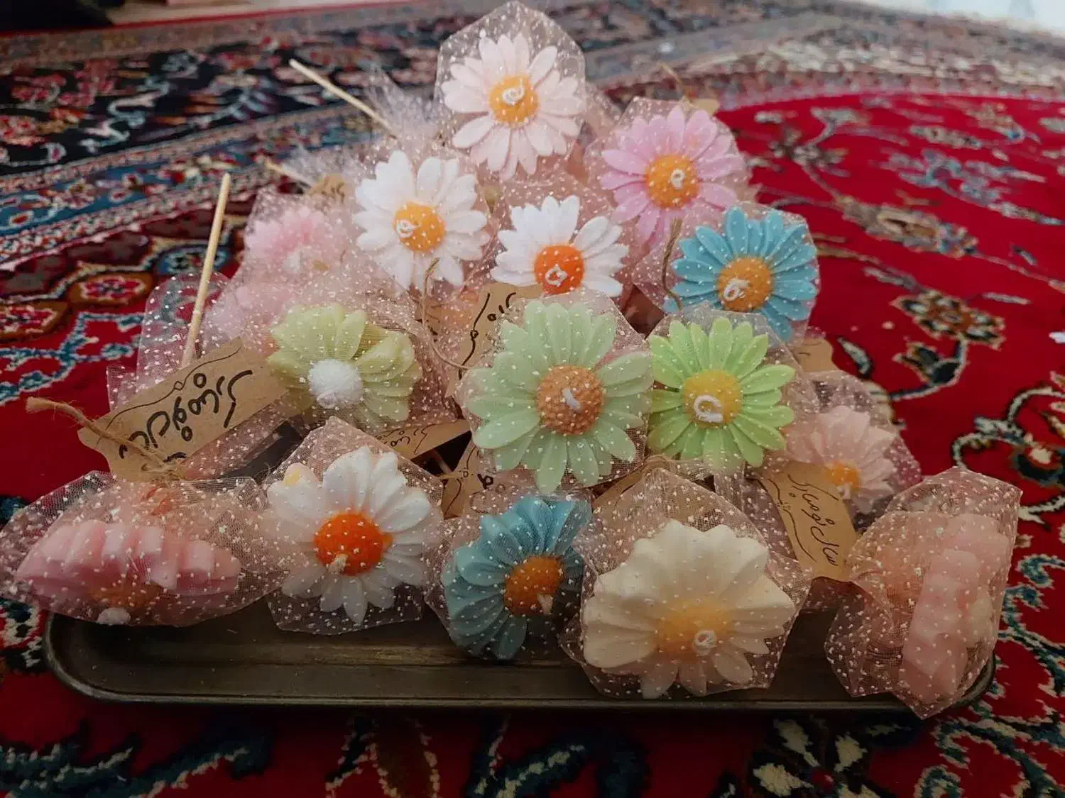 شمع گل بابونه|صنایع دستی و سایر لوازم تزئینی|بردسکن, |دیوار