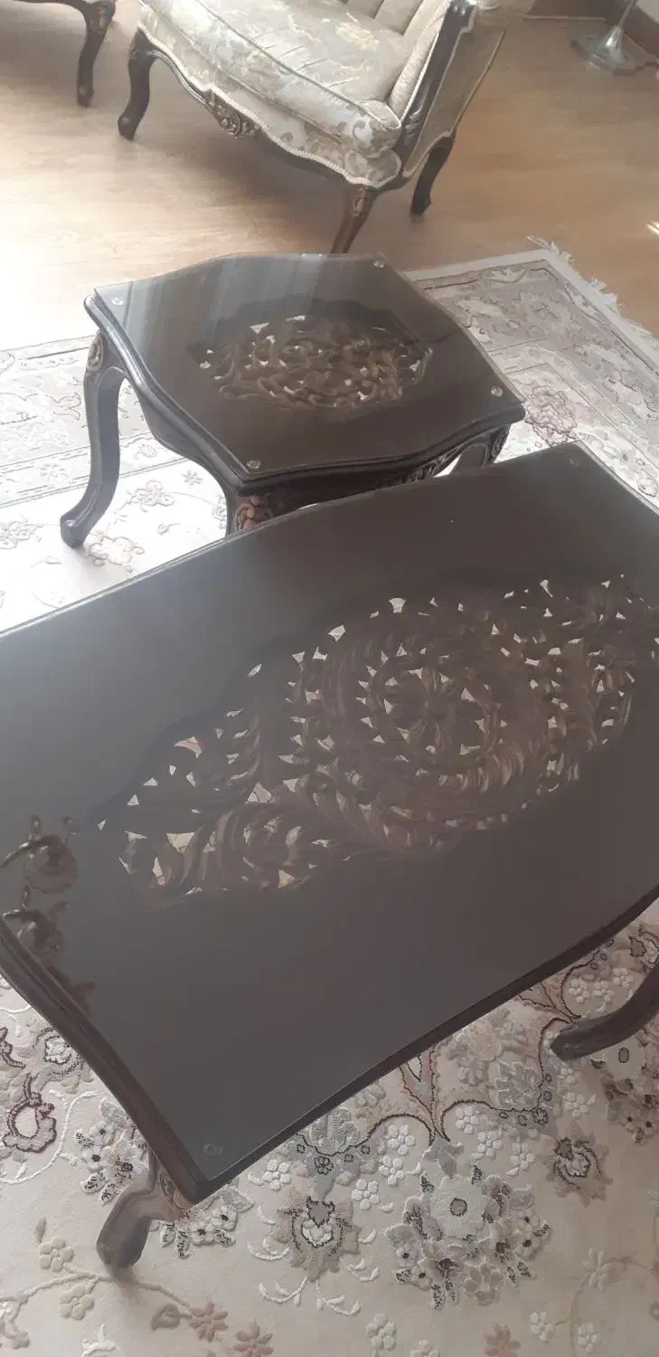 میز جلو مبلی طرح فرانسوی|مبلمان خانگی و میز عسلی|مشهد, نیروی هوایی|دیوار