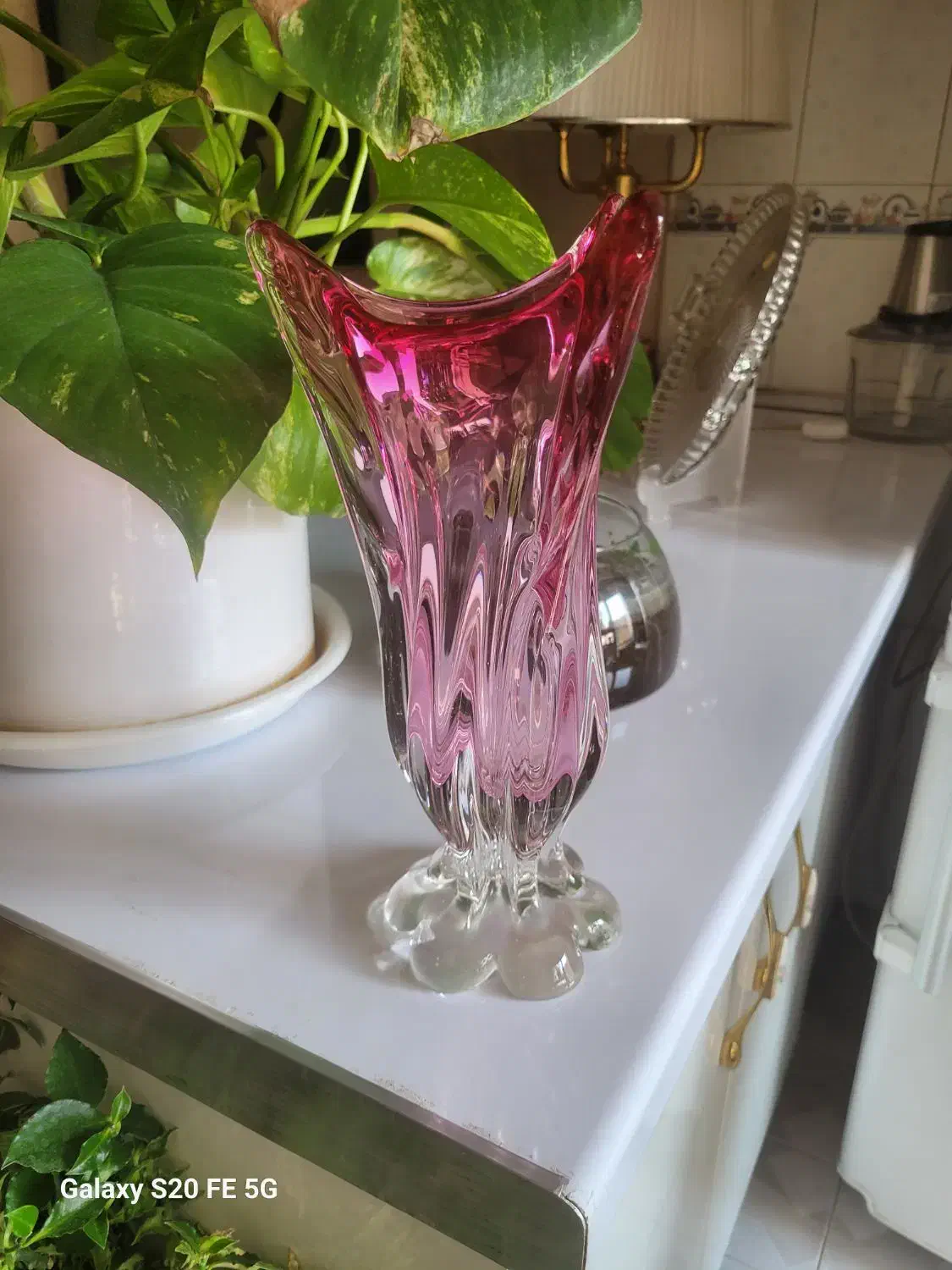 گلدان قدیمی کریستال اصل|کلکسیون اشیاء عتیقه|کرج, شهرک بنفشه|دیوار