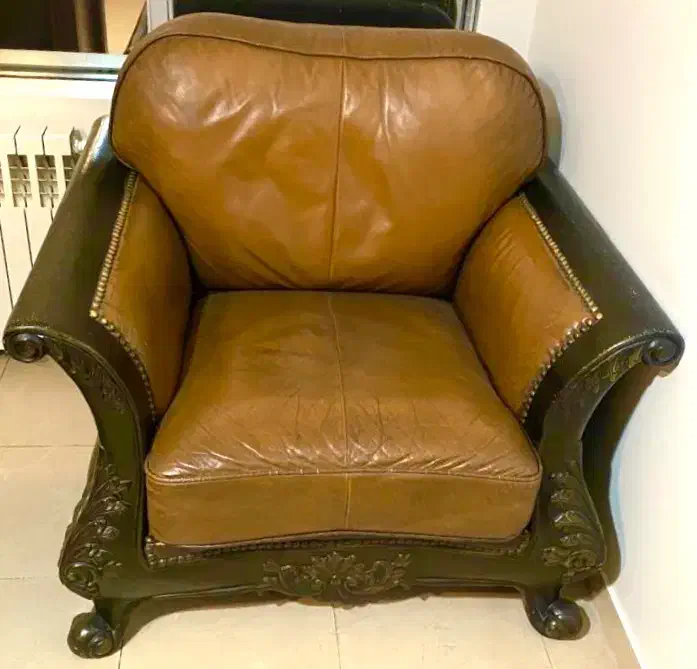 مبل چرمی ۷ نفره|مبلمان خانگی و میز عسلی|تهران, سنائی|دیوار