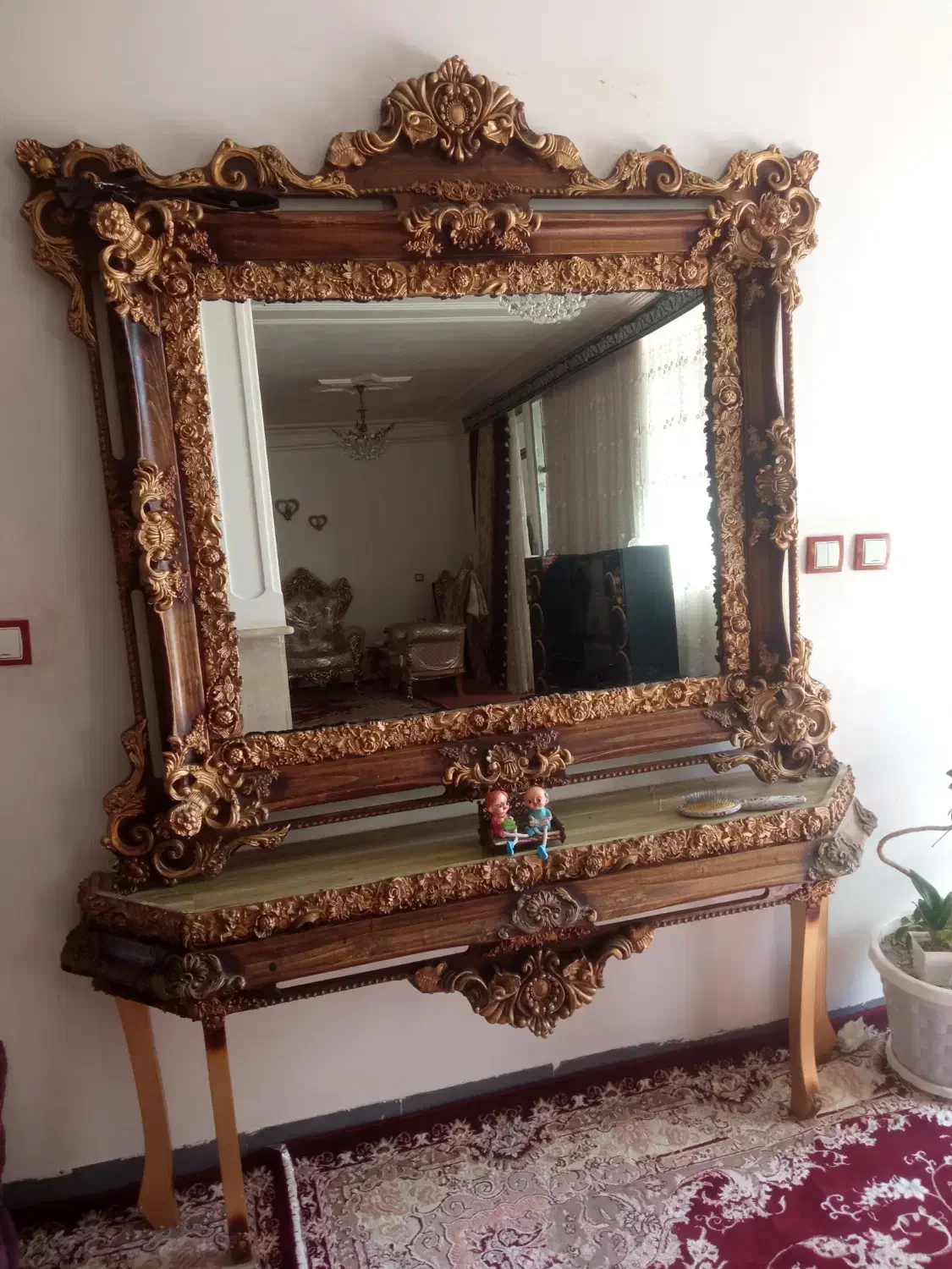 آینه و کنسول|بوفه، ویترین، کنسول|هشترود, |دیوار