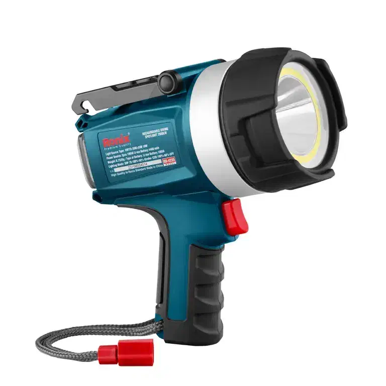 چراغ قوه نورافکن تفنگی شارژی5حالته2500لومن رونیکس|کوهنوردی و کمپینگ|هشتگرد, هشتگرد قدیم|دیوار